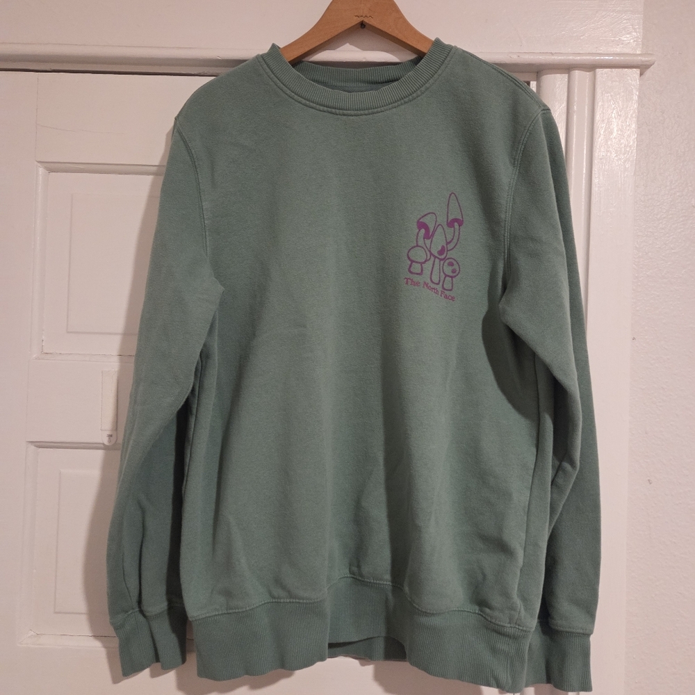 The North Face Support Your Local Campground Sweatshirt Medium Green Men's M